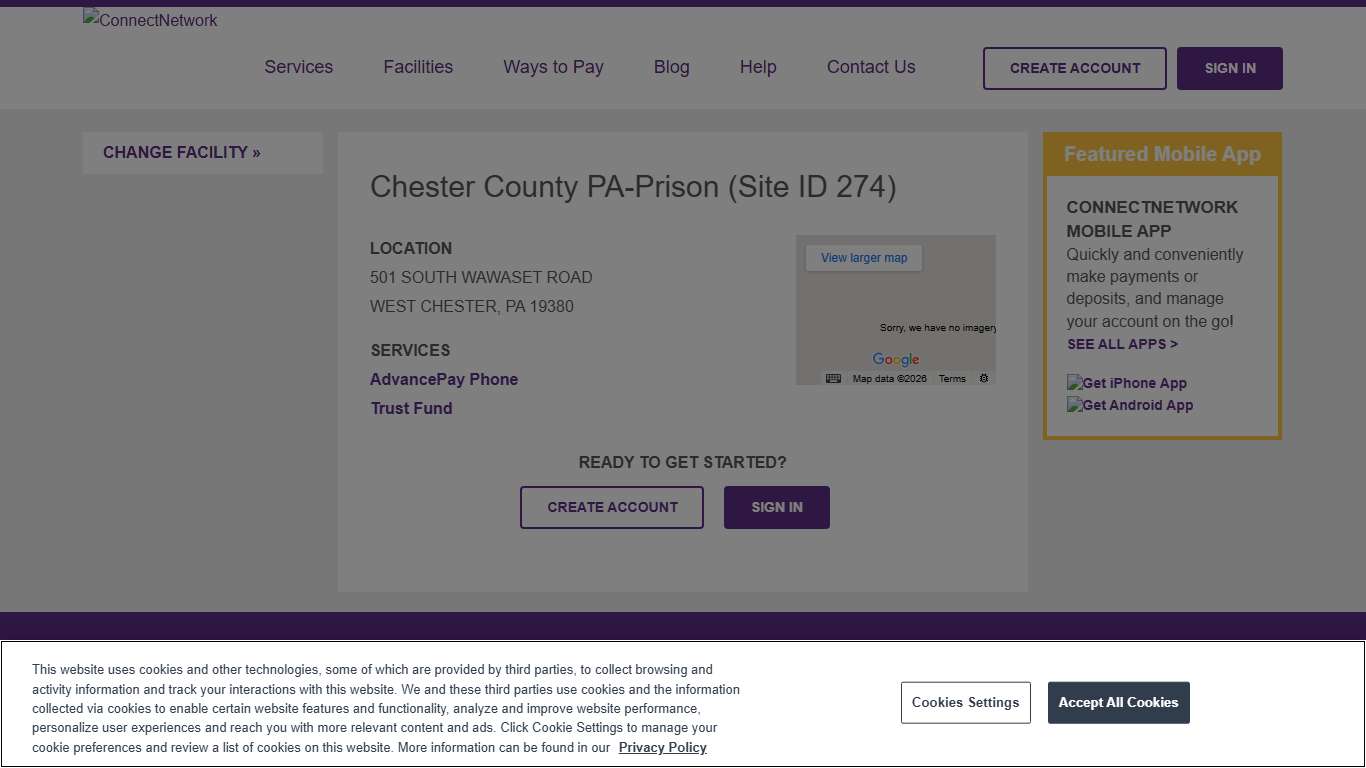 Chester County PA-Prison ConnectNetwork